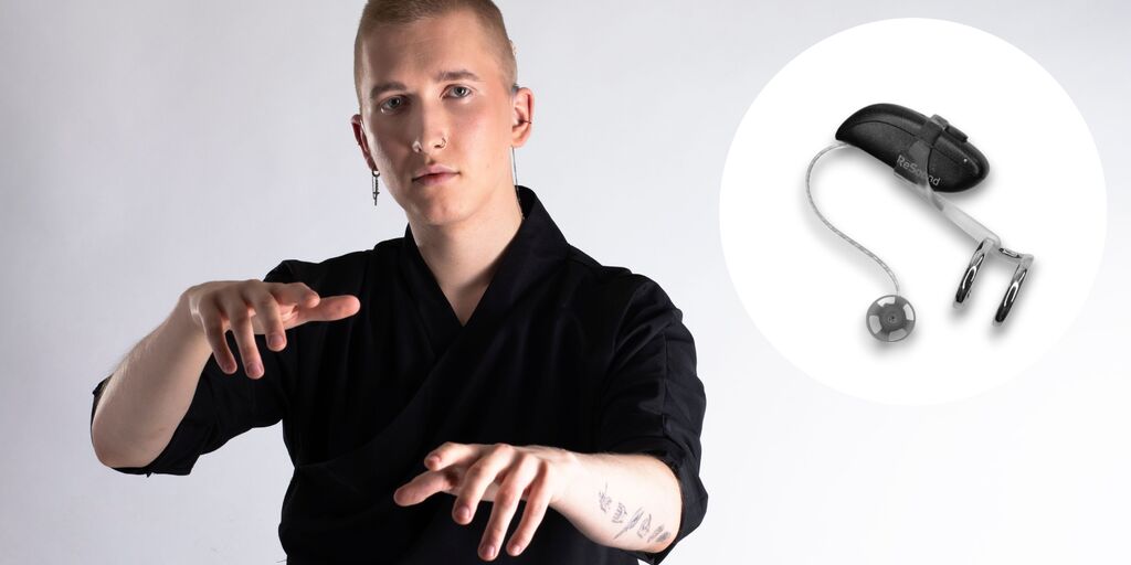 Muž - Šperky do sluchadel a bezpečnostní řešení